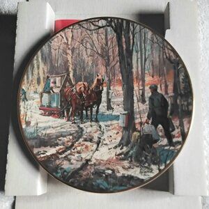 1981 "Sugarbush" by Peter Etril Snyder 9 1/2" Collector's Plate 1556!!